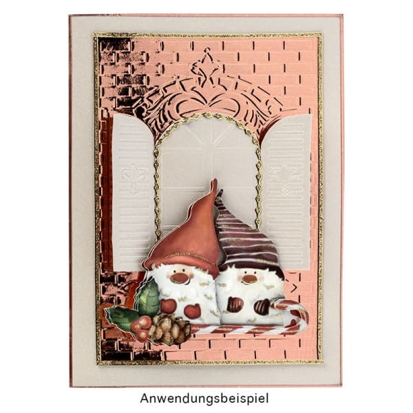 Prägeschablone, Fenster, 14,5cm x 9,5cm