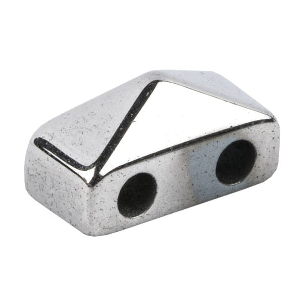 Hämatit-Perlen, Pyramide, 4mm x 6mm x 3mm, chromoptik-silber, 60 Stück