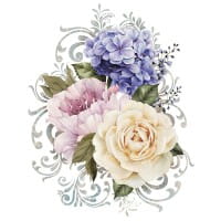Color Bügeltransfers, DIN A4, Blumen 23