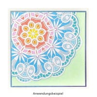 Laser-Kartenaufleger, Zierdeckchen, Ornament 16, Ø 14cm, 220 g/m², 5 Farbtöne, 20 Stück
