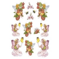 3-D Relief-Sticker, Zauberhafte Elfen 5, 21cm x 30cm, verschiedene Größen, selbstklebend