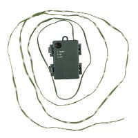 LED-Micro-Lichterkette, warmweiß, inkl. Timer, grünes Soft-Kabel, 50er
