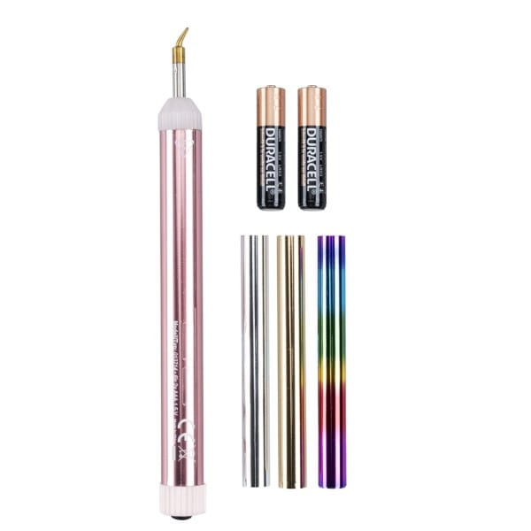 Folientransfer-Stift, mit feiner Spitze, 3 Rollen Folie (je 8cm x 50cm), inkl. 2x AAA Batterien