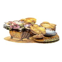 3-D Motive, Ostern, Gold-Gravur, 5,5-8cm, 10 Motive