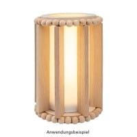 LED-Stab-Podeste, 3 Höhen, Ø7,7cm, 14-26 LEDs, warmweiß, inkl. Timer