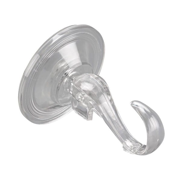 Vakuum-Saugnapf-Haken, 6,8cm x 9,5cm x 3,7cm, Tragkraft 5kg, transparent, 4 Stück