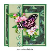 Duo-Design-Papiere, Zauberhafte Blätter, beidseitig bedruckt, 25cm x 25cm, 250g/m², 20 Blatt