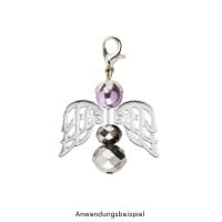 Filigrane Engelsflügel, Design 6, 2,3cm, silber, 20 Stück
