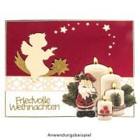 3-D Motive, Adventskerzen, 7,5-9,5cm, 10 Motive
