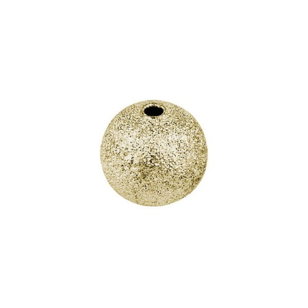 Perlen, diamantiert, Ø1cm, gold, 46 Stück
