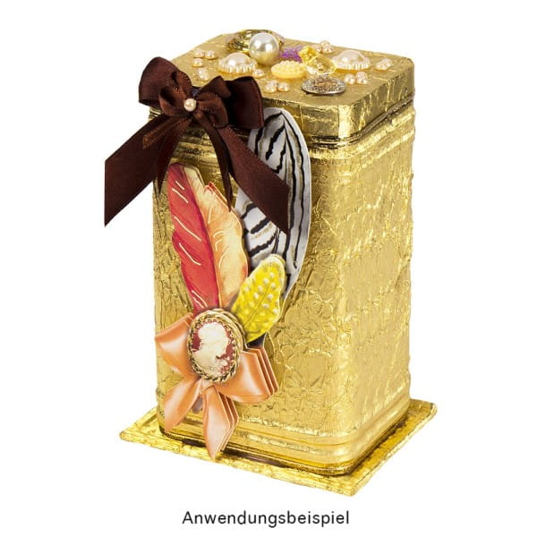 Decoupage-Metallicfolie, DIN A4, 10 Designs, 100 Bogen