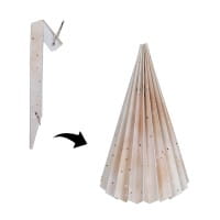 Magnet-Falt-Tanne, Design 1, Ø9,5cm, 17cm hoch, 180g/m², inkl. Tannenspitze