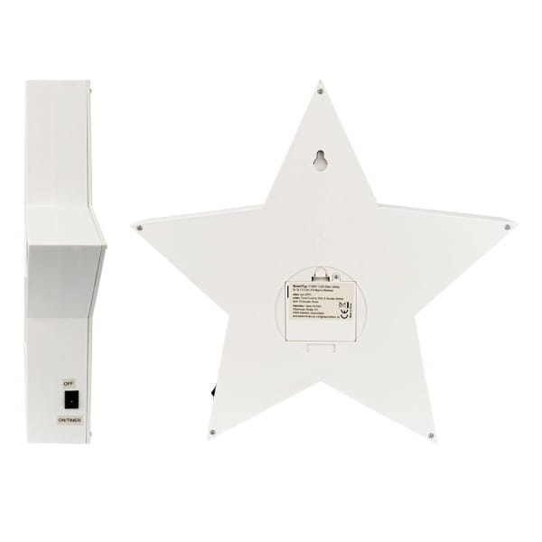 LED-Stern Infinity, zum Aufstellen, Ø 29,3cm, 60 LEDs in Weiß, inkl. Timer