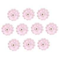 Spitzen-Blüten, mit Perlen, Ø 5cm, rosa, 10 Stück