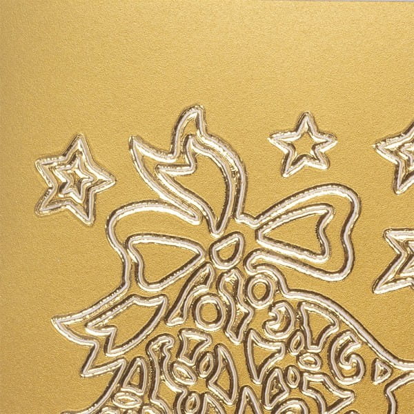 Sticker, Weihnachtsglocken, gold