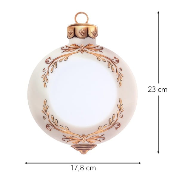 Motiv-Windradfolien, Weihnachtskugeln 2, 17,8cm x 23cm, 500µ, 2 Designs, 8 Stück