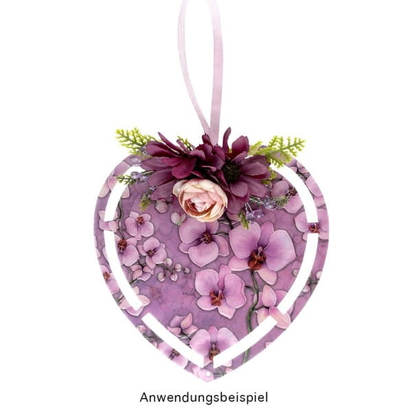 Windradfolien-Scheiben, Herz, 16cm x 16cm, transparent, 500µ, 20 Stück