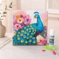BastelBox: Funkelnder Pfau, 3-teilig