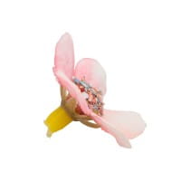 Deko-Blüten, Blütenköpfe, Ø 2,5cm, weiß-pink, 50 Stück