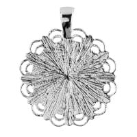 Schmuckanhänger, Rohlinge, Design 4, versch. Designs & Größen, silber, 6 Stück