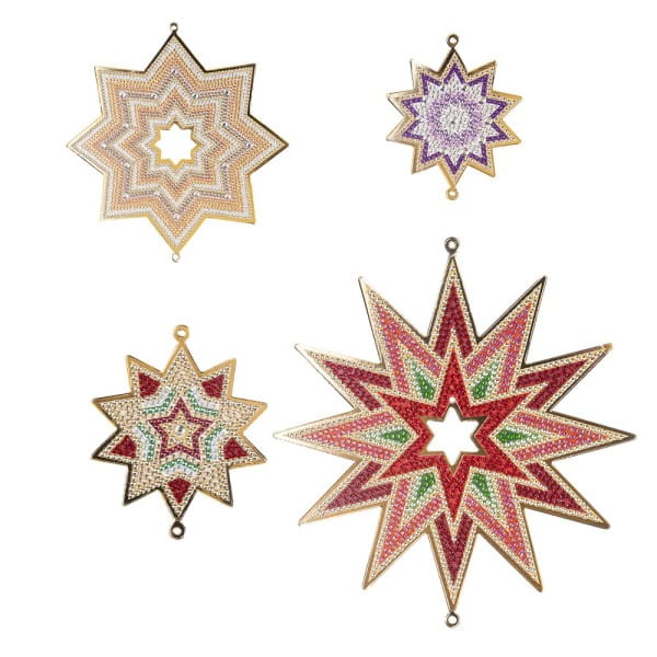 Bastelbox: Diamond-Painting-Sterne, Klassik, 41-teilig