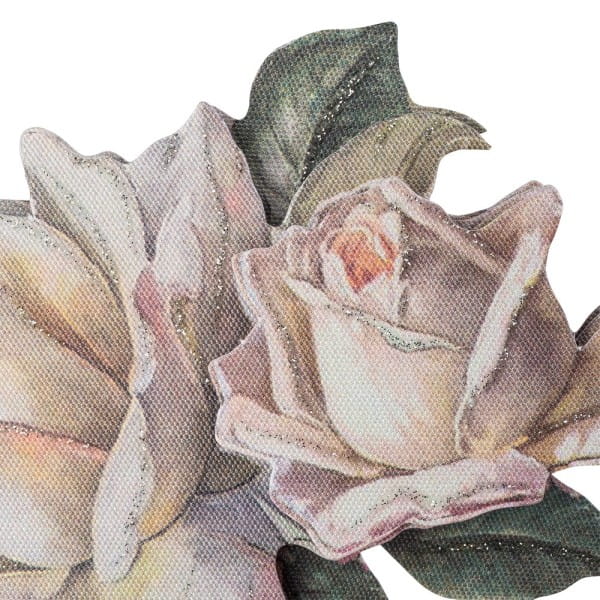 3-D Motive, Vintage-Rosen, mit Perlmutt-Leinenstruktur, 7-10,5cm, 10 Motive
