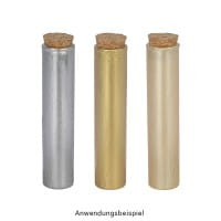 Reagenzgläser mit Korken, 10cm hoch (gemessen ohne Korken), Ø 2,2cm, 48 Stück