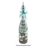 Zauberfolien, Herzliche Wintergrüße, Schrumpffolien für Ø 9cm, 25cm hoch, 2 Stück