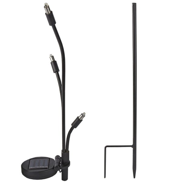 LED-Solar-Leuchte, 3-Arm, warmweiß, 71,5cm
