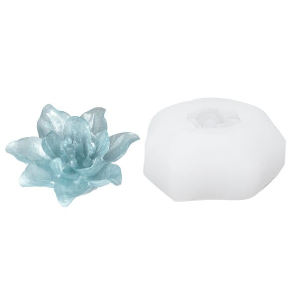 Silikonform Blume 2, Größe fertiges Objekt: Ø6,5cm, 2,5cm hoch