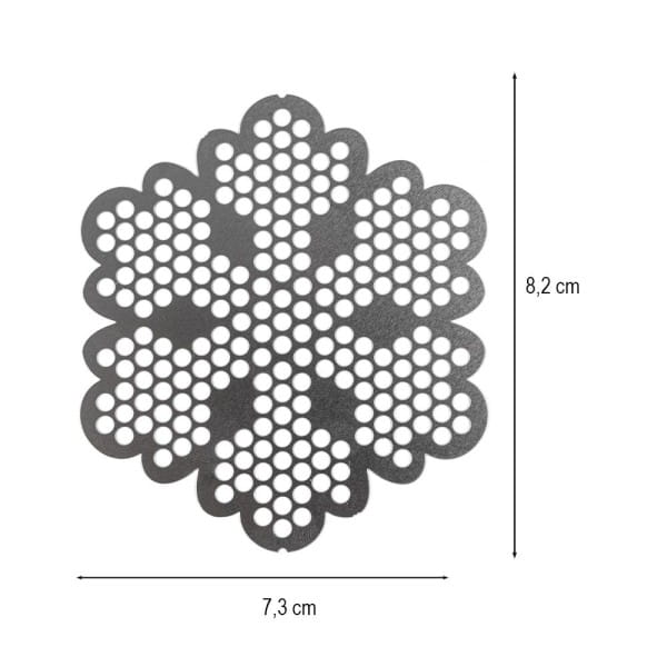 Diamond-Painting-Lineal, Eiskristall 1, Motivgröße: 7,3cm x 8,2cm