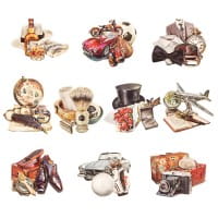 3-D Motive, Herren-Klassiker, 7,5-11,5cm, 10 Motive