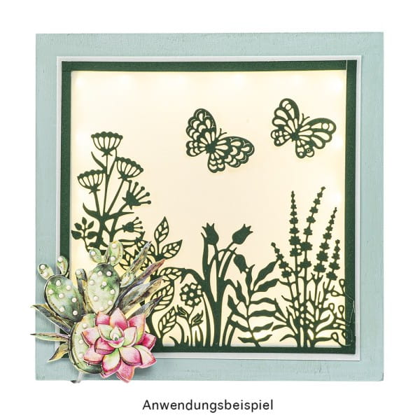 Stanzschablonen, Blumenwelt, 10 Stück