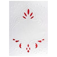 Deluxe-Grußkarten "Ornament", B6, 10 Stück, inkl. Einleger & Umschläge