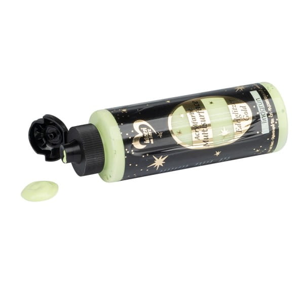Acrylfarbe "Multisurface", Edelglitzer Gold, lindgrün, 180ml