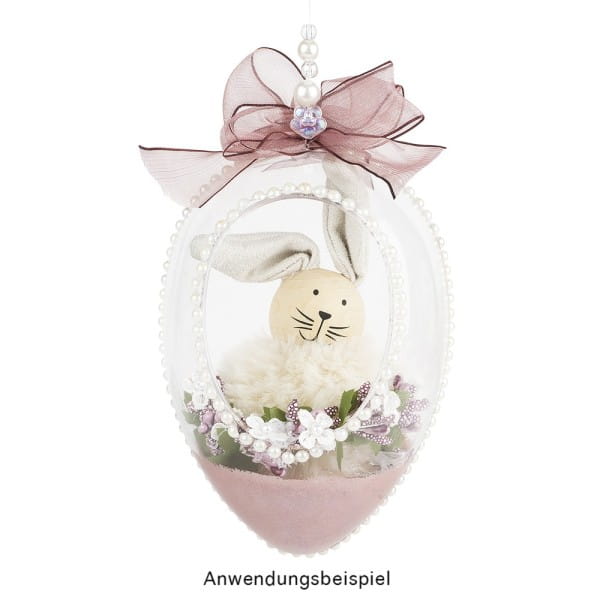 Fell-Pompons, Ø 8cm, beige, 4 Stück
