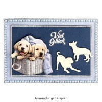 Jumbo-Stanzer, Hunde, 6,8cm x 6,7cm