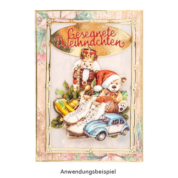 3-D Motive, Weihnachten nostalgisch 2, 8-11cm, 10 Motive