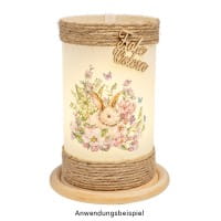 Streu-Deko, Holz, Frohe Ostern, 9 versch. Designs, je 6 Stück, 54-teilig