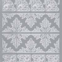 Sticker, Ecken 1, 3 verschiedene Designs, Perlmuttfolie, silber