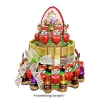 Styropor-Torte, 3 Styropor-Podeste, Ø20 cm, Ø15 cm, Ø10 cm