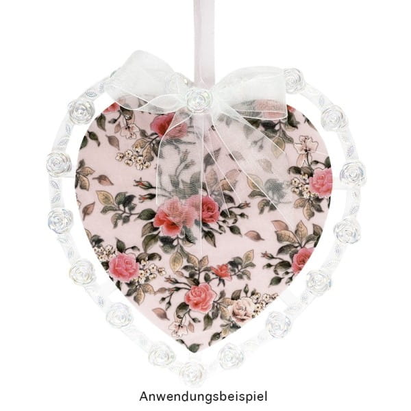 Windradfolien-Scheiben, Herz, 16cm x 16cm, transparent, 500µ, 20 Stück