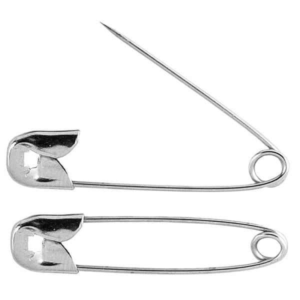 Sicherheitsnadeln, 21mm lang, silber, 200 Stück | Zubehör | Perlen-Engel | Vario-Schmuck