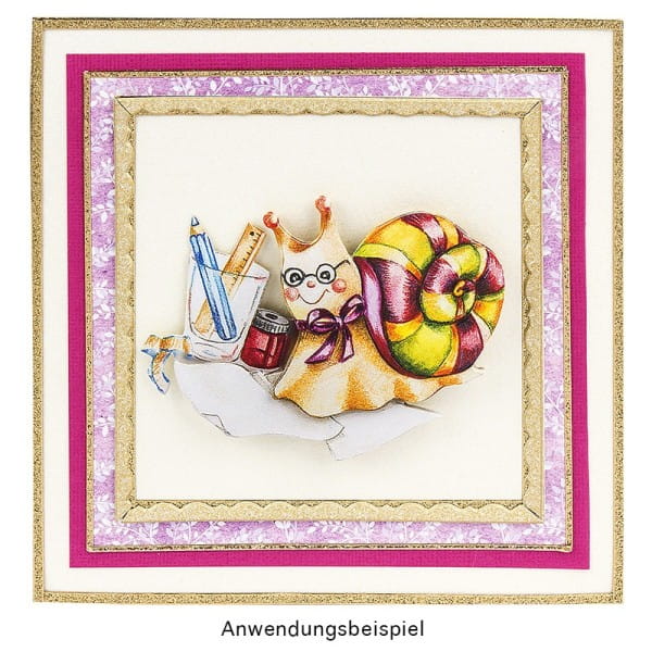 3-D Motive, Schnecke "Carsten", 5,5-10cm, 10 Motive