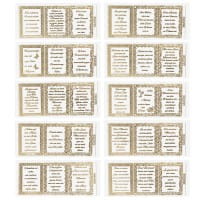 Gravur-Sticker, Lebensweisheiten 2, transparent/gold, 10 Bogen