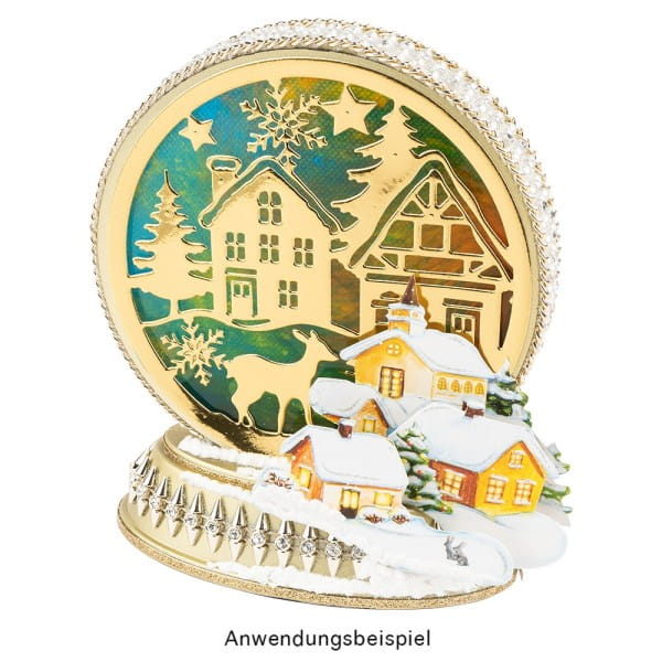 Stanzschablonen, Winterszene 1, 5 Stück