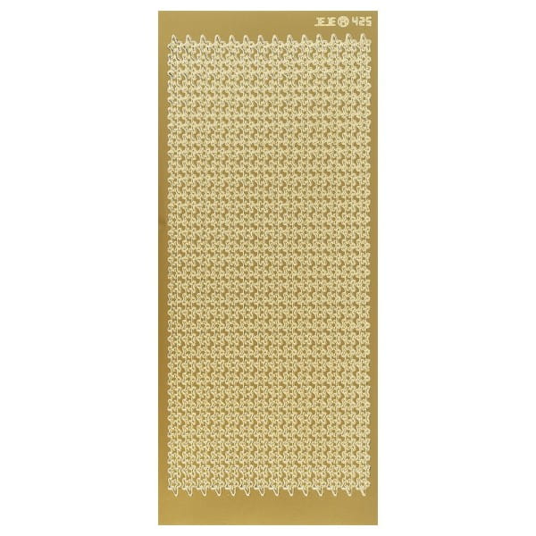 Sticker, Sternenbordüre, Perlmuttfolie, gold