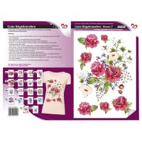 Color Bügeltransfers, DIN A4, Blumen 17
