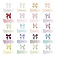 Miniatur-Schmuckstein-Schleifen, transparent, 0,9cm x 1cm x 0,2cm, grau, 100 Stück