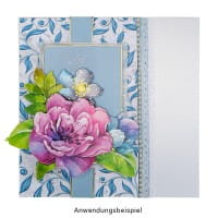Duo-Design-Papiere, Zauberhafte Blätter, beidseitig bedruckt, 25cm x 25cm, 250g/m², 20 Blatt